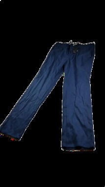 Bugatchi Easy Fit Men's Navy Drawstring Pants Size Large Cotton Twill